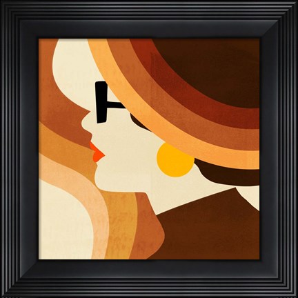 Framed Sunseeker Portrait I Print