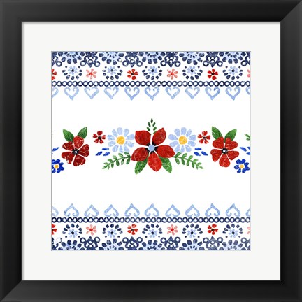 Framed Azure Blume II Print