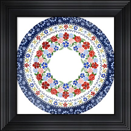 Framed Azure Blume III Print