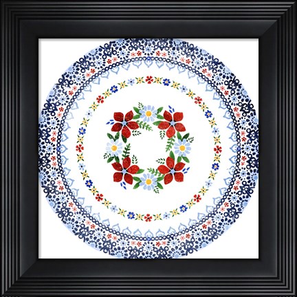 Framed Azure Blume IV Print