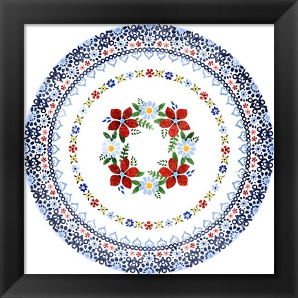 Framed Azure Blume IV Print