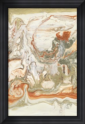 Framed Coral &amp; Alabaster I Print