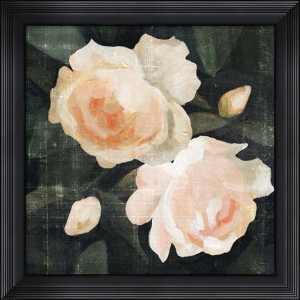 Framed Soft Garden Roses I Print