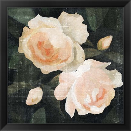 Framed Soft Garden Roses I Print