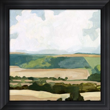 Framed Fieldscape I Print
