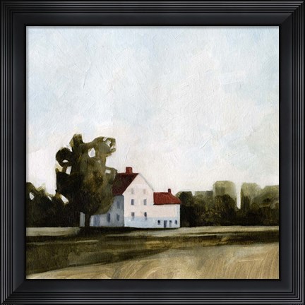 Framed Quiet Farmhouse I Print