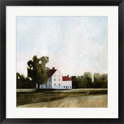 Framed Quiet Farmhouse I Print