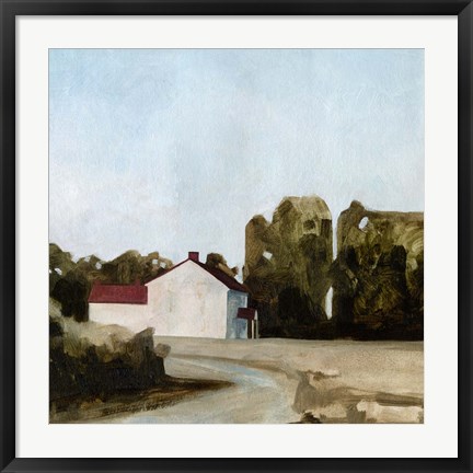 Framed Quiet Farmhouse II Print