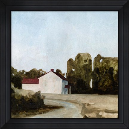 Framed Quiet Farmhouse II Print