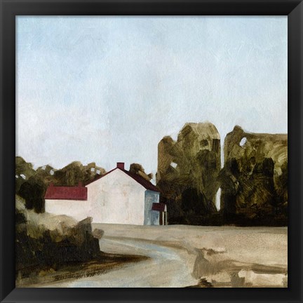 Framed Quiet Farmhouse II Print