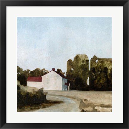 Framed Quiet Farmhouse II Print