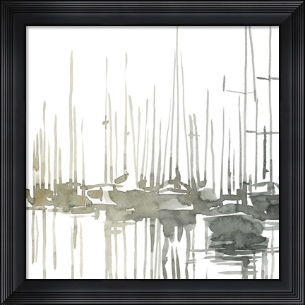 Framed Early Morning Wharf I Print