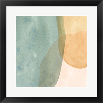 Framed Pastel Color Study I Print