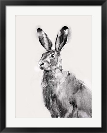 Framed Wild Hare I Print