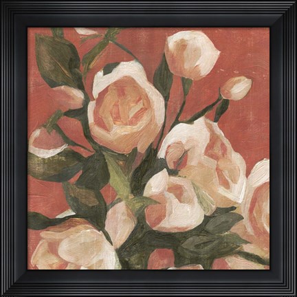 Framed Rose Tangle I Print