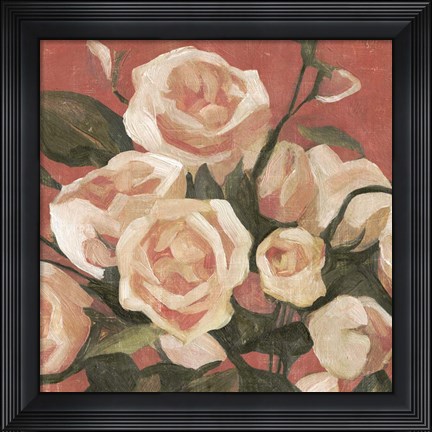 Framed Rose Tangle II Print