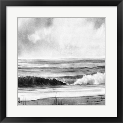 Framed High Tide Sketch I Print