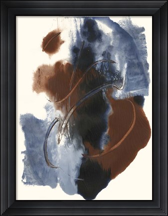 Framed Denim &amp; Rust II Print