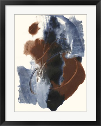 Framed Denim &amp; Rust II Print