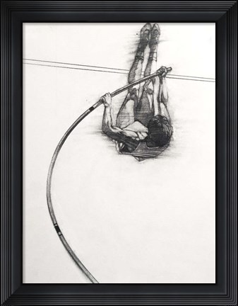 Framed Vaulter Print