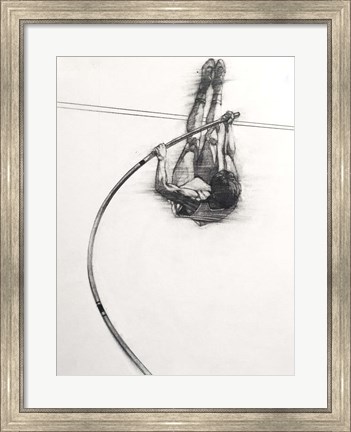 Framed Vaulter Print