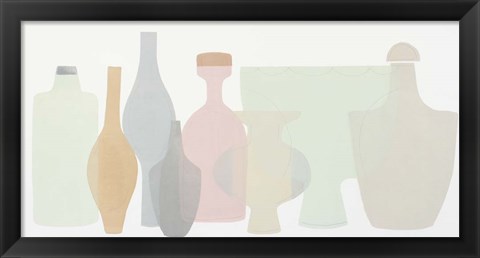 Framed Sweet Pottery Shapes III Print