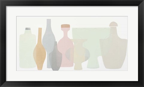 Framed Sweet Pottery Shapes III Print