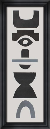 Framed Neutral Totems III Print