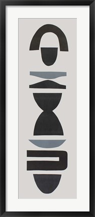 Framed Neutral Totems IV Print