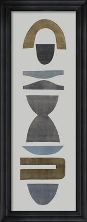 Framed Neutral Totems VI Print