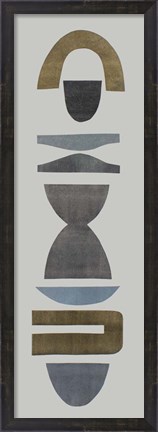 Framed Neutral Totems VI Print