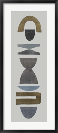 Framed Neutral Totems VI Print