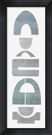Framed Neutral Totems VII Print