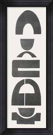 Framed Neutral Totems IX Print