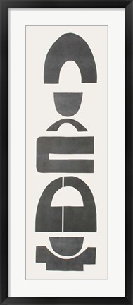 Framed Neutral Totems IX Print