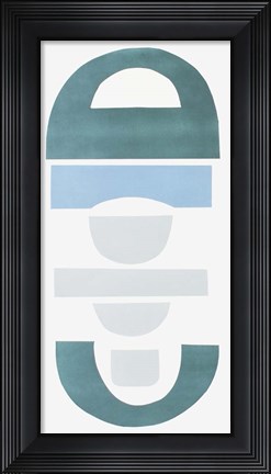 Framed Primary Tribal Shapes III Print