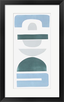 Framed Primary Tribal Shapes IV Print