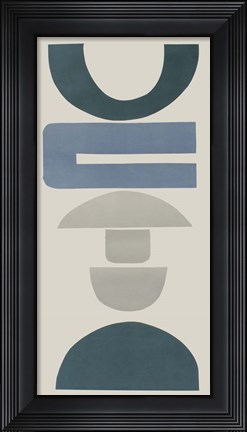 Framed Primary Tribal Shapes IX Print