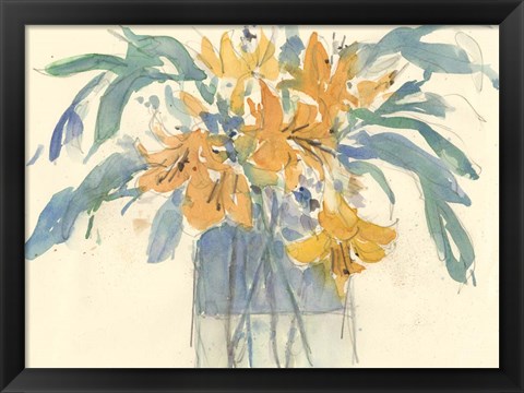 Framed Day Lily Moment I Print