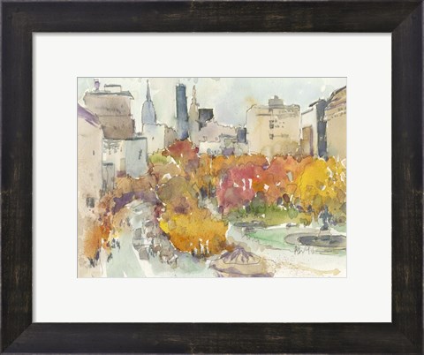 Framed Autumn in New York - Study III Print