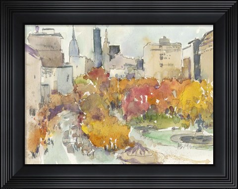 Framed Autumn in New York - Study III Print