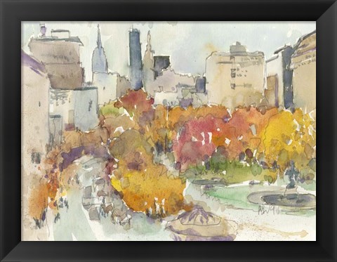 Framed Autumn in New York - Study III Print