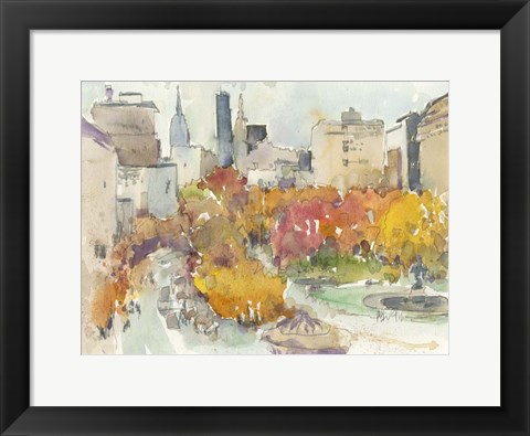 Framed Autumn in New York - Study III Print