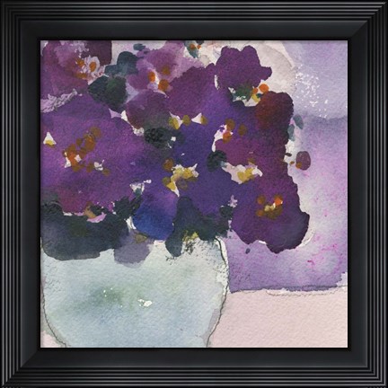 Framed African Violet II Print