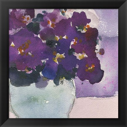 Framed African Violet II Print