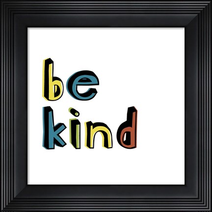 Framed Kind Kids I Print