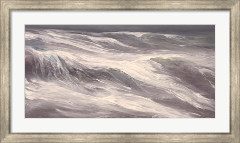 Framed Unsettled Seas Print