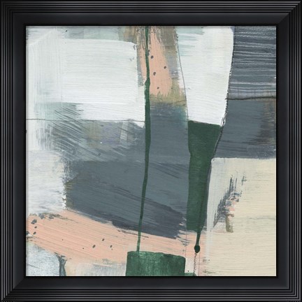 Framed Collaged Plains II Print