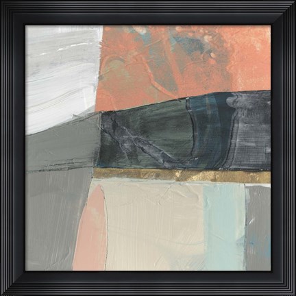 Framed Hints of Coral II Print