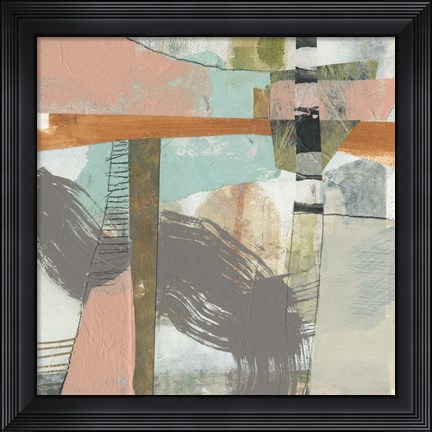 Framed Playful Collage I Print